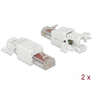 DeLOCK Delock RJ45 plug Cat.6 UTP toolfree 2 pieces