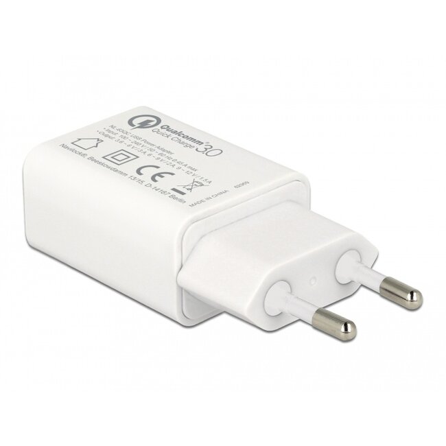 Navilock Charger 1 x USB Type-A with Qualcomm® Quick Charge™ 3.0 white