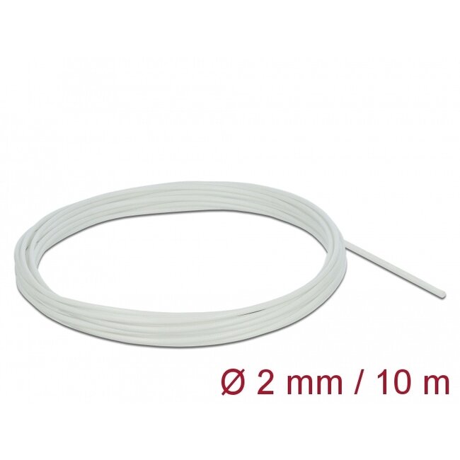 Delock Fiberglass Sleeving 10 m x 2 mm white