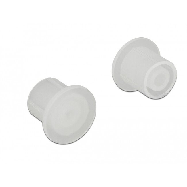 Delock Dust Cover for F plug 10 pieces transparent