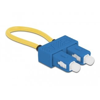 DeLOCK Delock Optical Fiber loopback Adapter SC / UPC singlemode blue