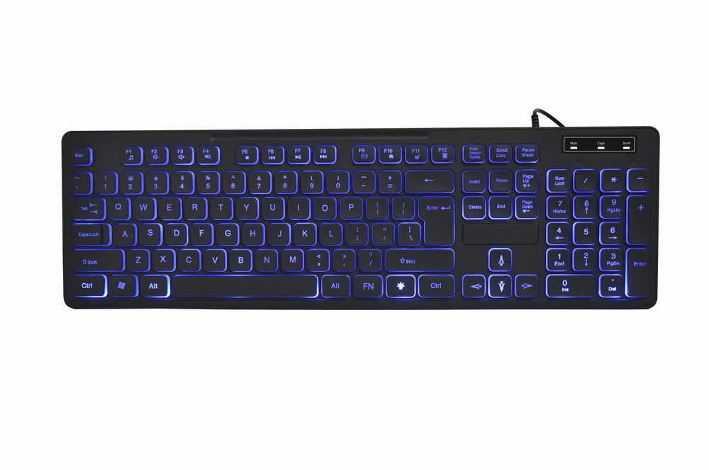 Multimedia toetsenbord (zwart) met BackLight