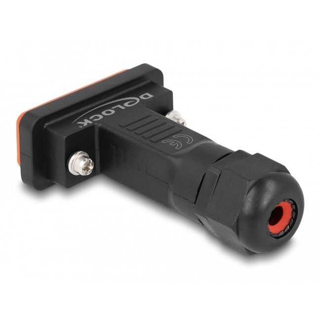 Delock D-Sub 15 pin male with housing IP67 waterproof