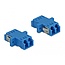 Delock Optical Fiber Coupler LC Duplex female to LC Duplex female Single-mode 2 pieces blue