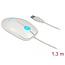 Delock Optical 3-button LED Mouse USB Type-A white