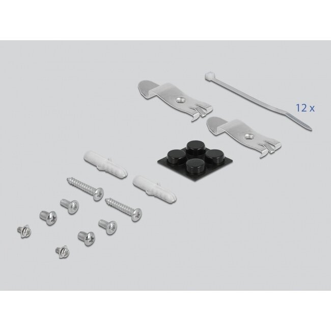 Delock Keystone Patch Panel 12 Port black
