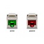 Delock Keystone Module RJ45 jack to LSA Cat.6A with LED