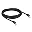 Delock RJ45 Network Cable Cat.6A S/FTP 45° downwards angled 5 m black