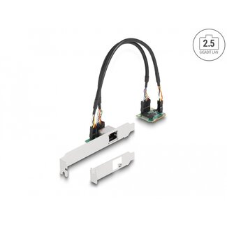 DeLOCK Delock Mini PCIe I/O PCIe half size 1 x RJ45 2.5 Gigabit LAN