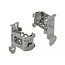 Delock Shield Clamp for DIN Rail - Cable diameter 4 - 13.5 mm