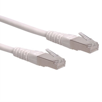 Roline ROLINE patchkabel Cat.6 (Klasse E) S/FTP (PiMF), wit, 0,3 m