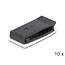 Delock Cable holder with locking clip self-adhesive black 10 pieces