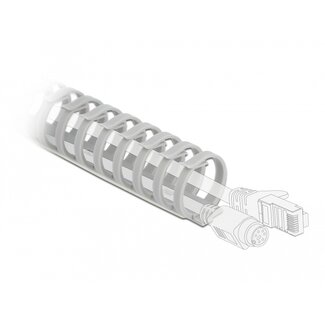 DeLOCK Delock Cable Duct flexible self-adhesive screwable 35 x 30 mm - length 50 cm grey