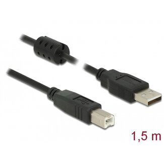 DeLOCK Delock Cable USB 2.0 Type-A male > USB 2.0 Type-B male 1.5 m black
