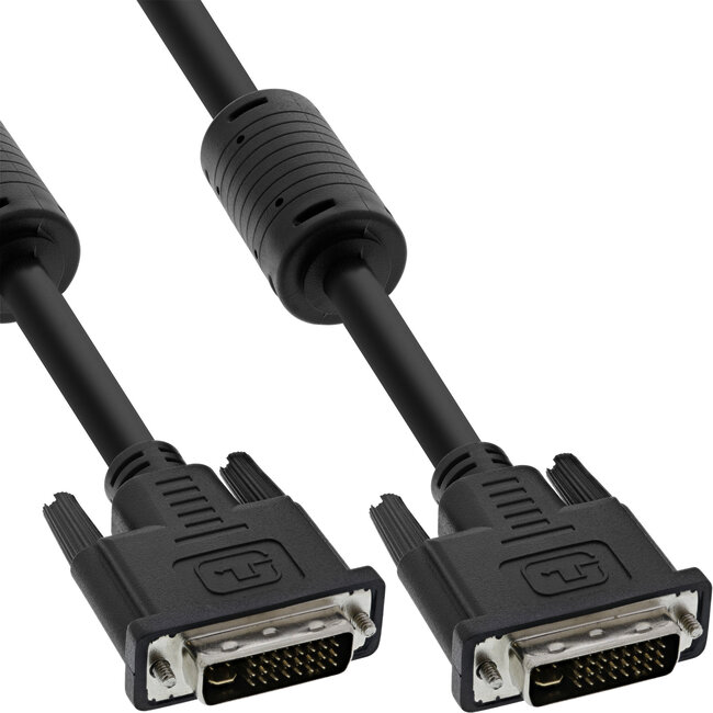 InLine® DVI-I kabel, 24+5 M/M, Dual Link, 1.8m