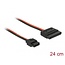Delock Cable Power SATA 15 pin receptacle > Power Slim SATA 6 pin receptacle (5 V) 24 cm