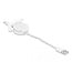 Delock Easy 45 Module USB 2.0 Retractable Cable USB Type-A to 8 Pin Lightning female white