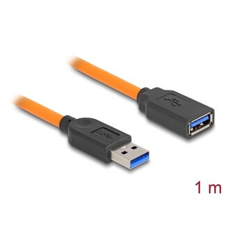 DeLOCK Delock USB 5 Gbps Cable USB Type-A male to USB Type-A female for tethered shooting 1 m orange