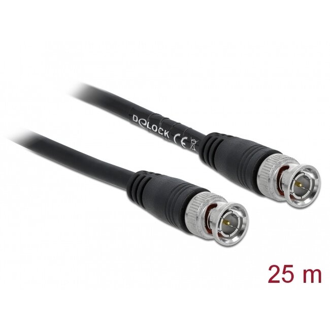 Delock Cable BNC male to BNC male 25 m