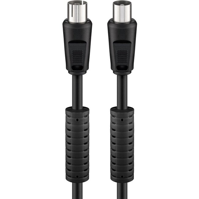 Goobay Antenna Cable with Ferrite (80 dB), Double Shielded 5 m