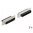 Delock D-Sub HD 44 pin crimp male, metal, 2 pieces