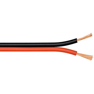 Goobay Luidspreker kabel (koper) | 2x 0,35mm² | rood/zwart | 100 meter