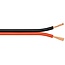 Luidspreker kabel (koper) | 2x 0,35mm² | rood/zwart | 100 meter