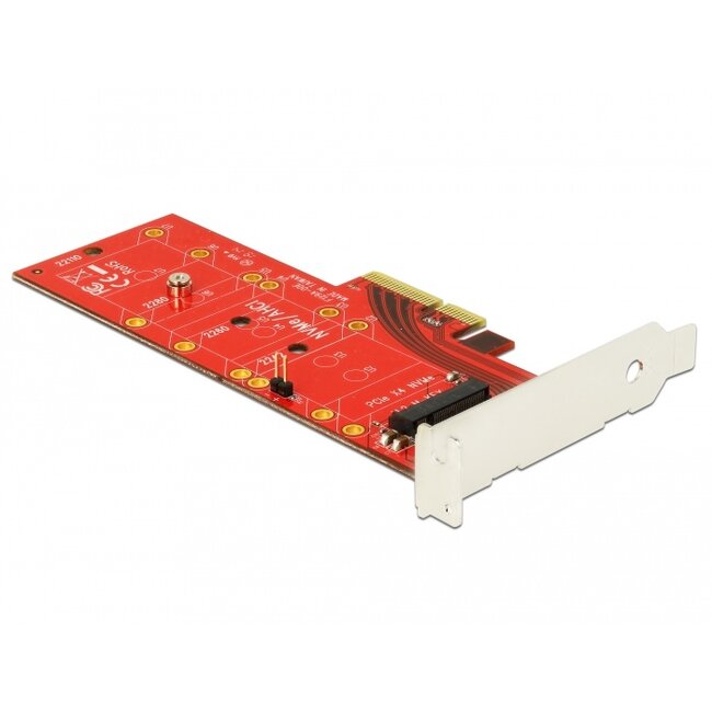 Delock PCI Express x4 Card > 1 x internal NVMe M.2 Key M 110 mm with heat sink - Low Profile Form Factor