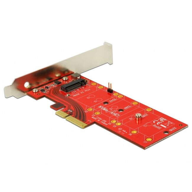Delock PCI Express x4 Card > 1 x internal NVMe M.2 Key M 110 mm with heat sink - Low Profile Form Factor