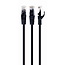 UTP Cat6 patchkabel, 2 m, zwart