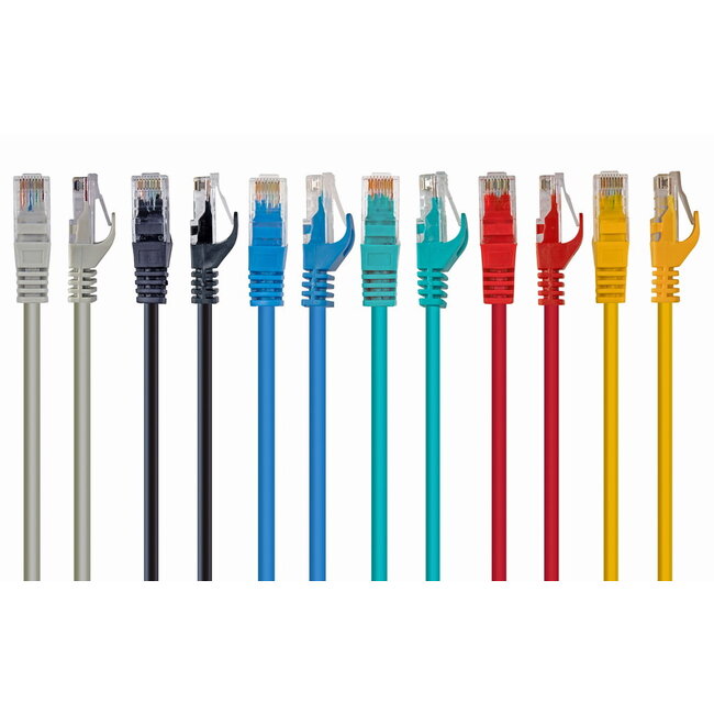 UTP Cat6 patchkabel, 2 m, zwart