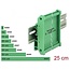 Delock Board Holder (72 mm) for DIN Rail 25 cm long