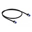Delock RJ45 Network Cable Cat.6A S/FTP Slim 0.5 m black