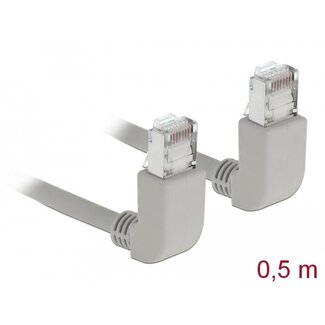 DeLOCK Delock Network cable RJ45 Cat.5e SF/UTP upwards / upwards angled 0.5 m