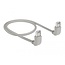 Delock Network cable RJ45 Cat.5e SF/UTP upwards / upwards angled 0.5 m