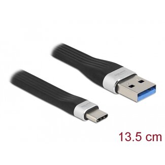 DeLOCK Delock USB 3.2 Gen 1 FPC Flat Ribbon Cable USB Type-A to USB Type-C™ 13.5 cm PD 3 A