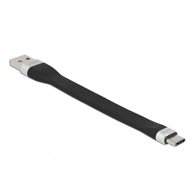 Delock USB 3.2 Gen 1 FPC Flat Ribbon Cable USB Type-A to USB Type-C™ 13.5 cm PD 3 A