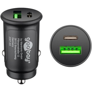 Goobay Goobay Dual-USB Auto Fast Charger USB-C™ PD (Power Delivery) (30 W)