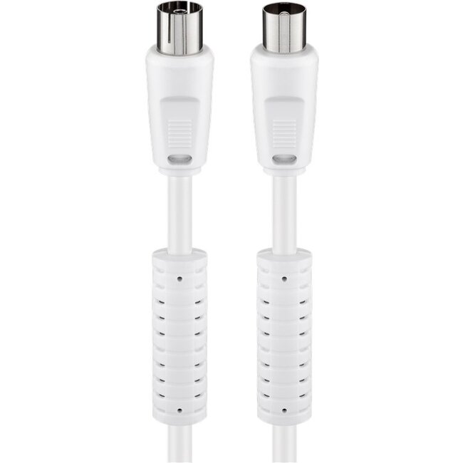 Goobay Antenna Cable with Ferrite (80 dB), Double Shielded 2.5 m