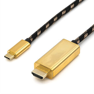 Roline ROLINE GOLD USB type C - HDMI adapterkabel, M/M, 2 m