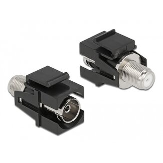 DeLOCK Delock Keystone Module IEC female to F female black