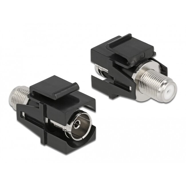 Delock Keystone Module IEC female to F female black