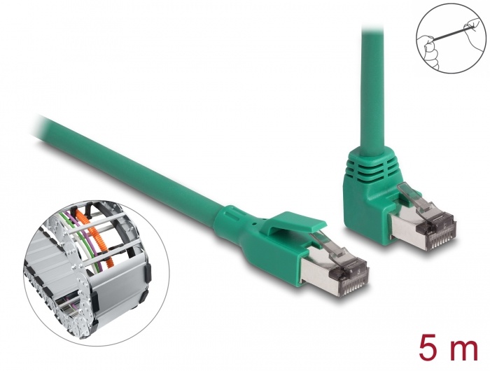 DeLOCK 80125, 5 m, Cat6, SF/UTP (S-FTP), RJ-45, RJ-45