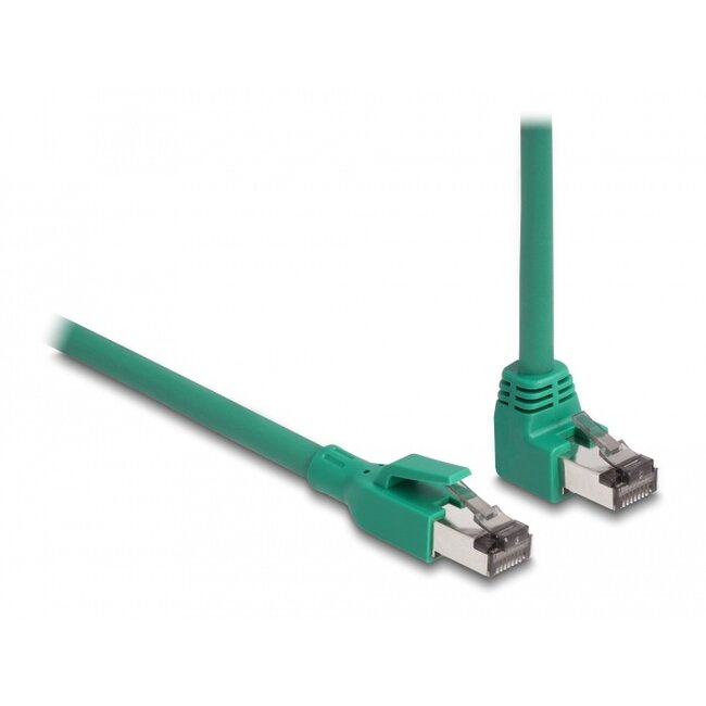 Delock RJ45 Network Cable PROFINET SF/UTP 90° angled 5 m green
