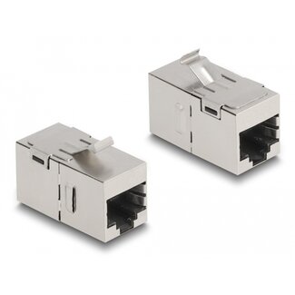 DeLOCK Delock Keystone Module RJ45 jack to RJ45 jack Cat.6A