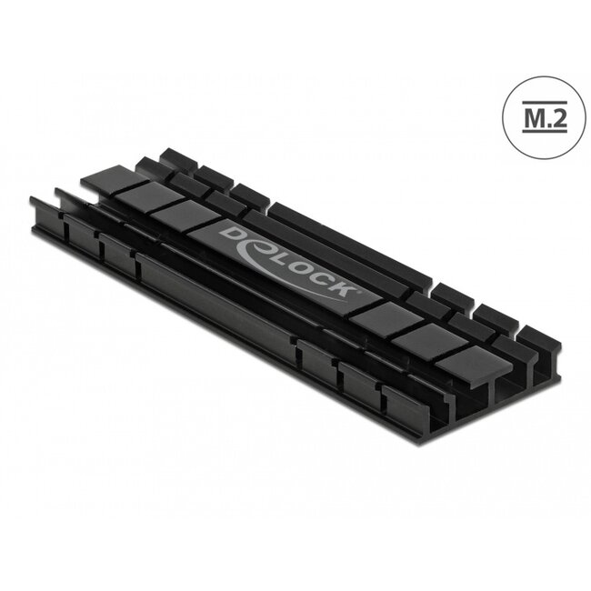 Delock Heat Sink flat 70 mm for M.2 module black