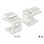 Delock Keystone cover white with 8 mm hole 4 pieces