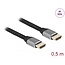Delock Ultra High Speed HDMI Cable 48 Gbps 8K 60 Hz grey 0.5 m certified