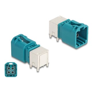 DeLOCK Delock Mini FAKRA Z plug quad angled B-Type PCB