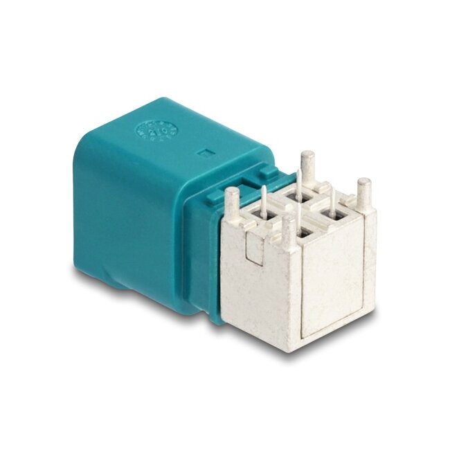 Delock Mini FAKRA Z plug quad angled B-Type PCB